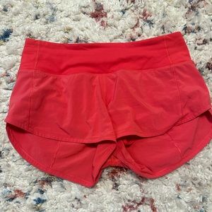 Lululemon speed up shorts size 2